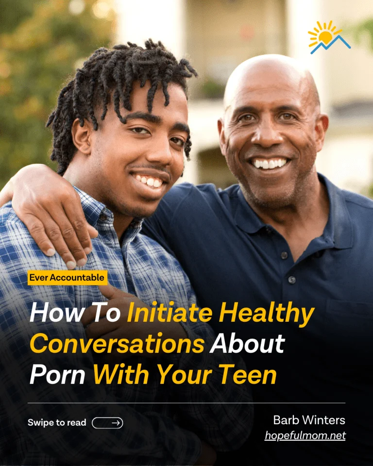 African American Father and son smiling together, how to initiate healthy conversations about porn with your teen