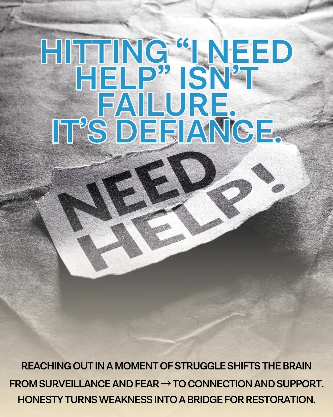 Coach Ajay's first choice for real recovery: reporting relapse as bravery — hitting 'I Need Help' isn't failure, it's defiance that shifts the brain from fear to connection and support