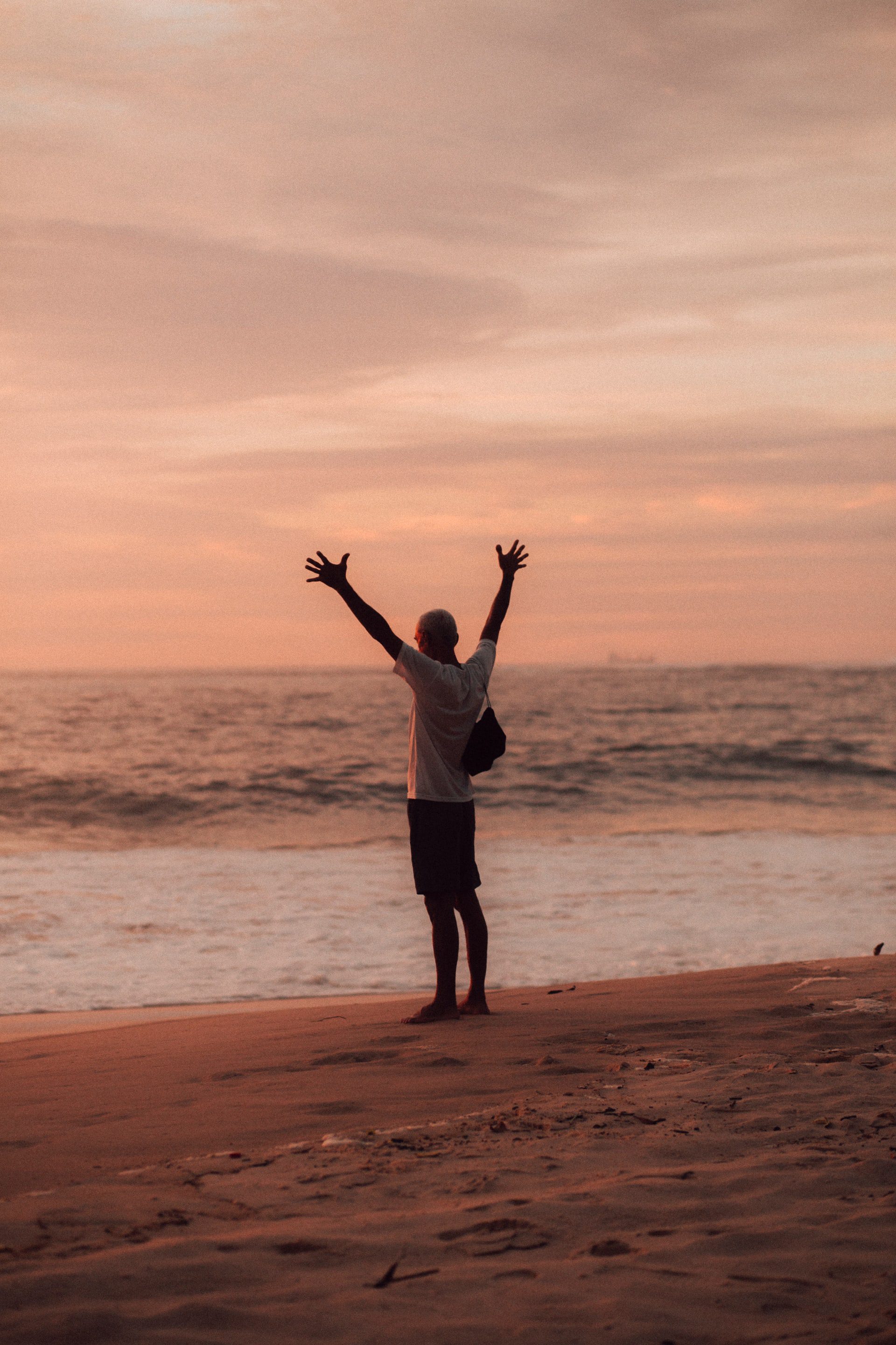 Man on beach, Porn Relapse